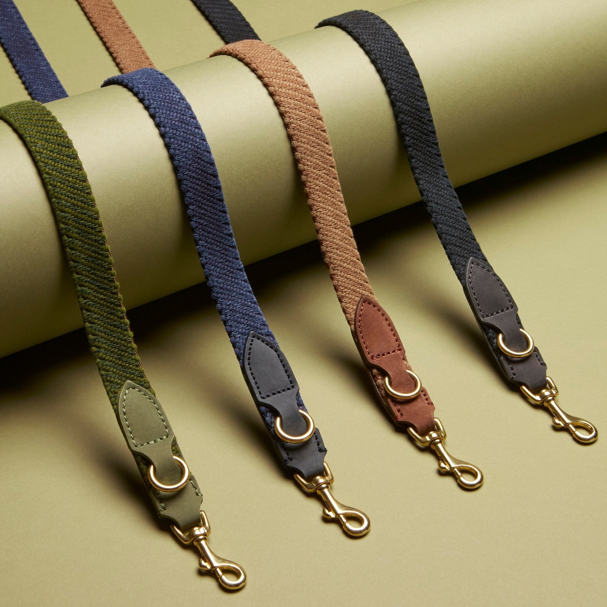Serrana 3x Adjustable Dog Leash - Moss