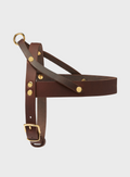 Butter Leather Dog Harness - Classic Brown