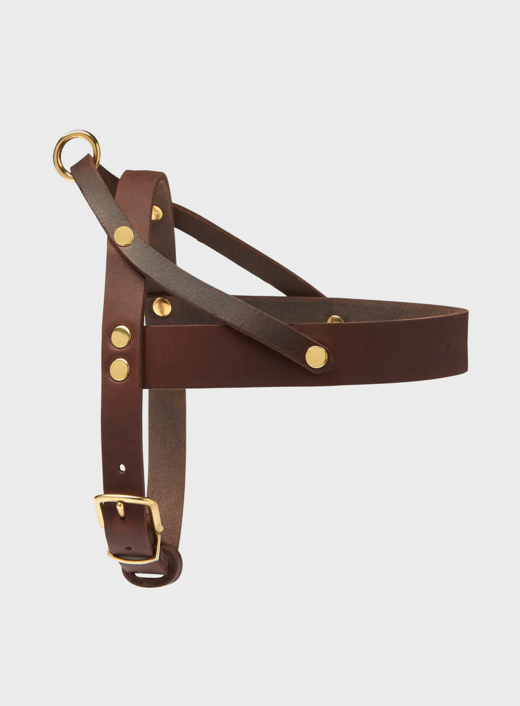 Butter Leather Dog Harness - Classic Brown