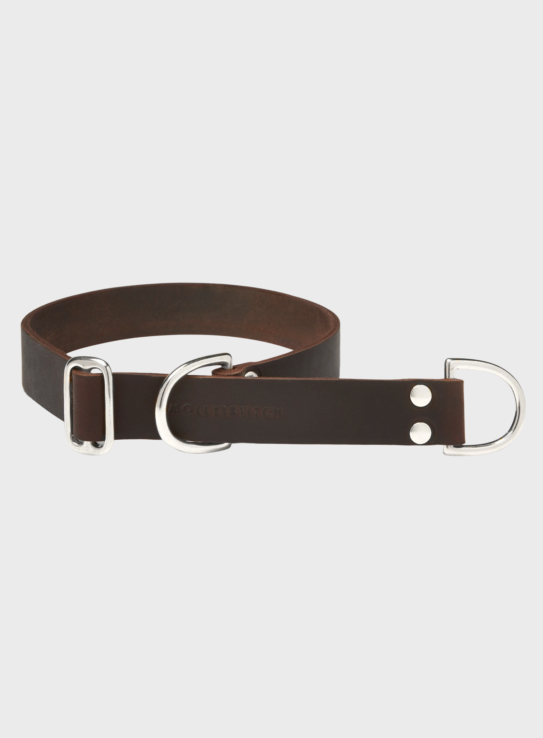 Butter Leather Retriever Dog Collar - Classic Brown