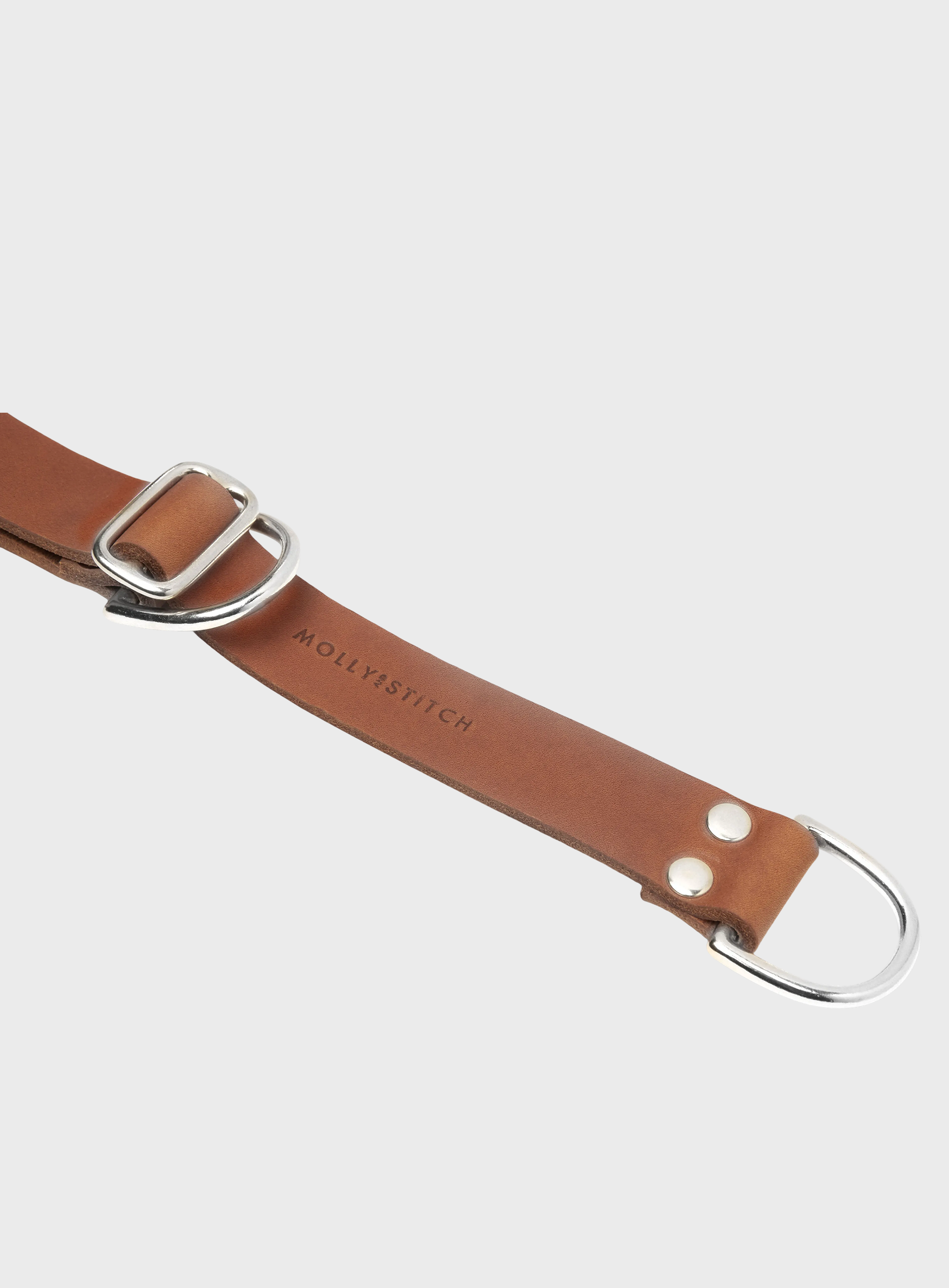 Butter Leather Retriever Dog Collar - Sahara Cognac