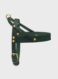 Butter Leather Dog Harness - Forest Green