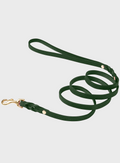 Butter Leather City Dog Leash - Forest Green