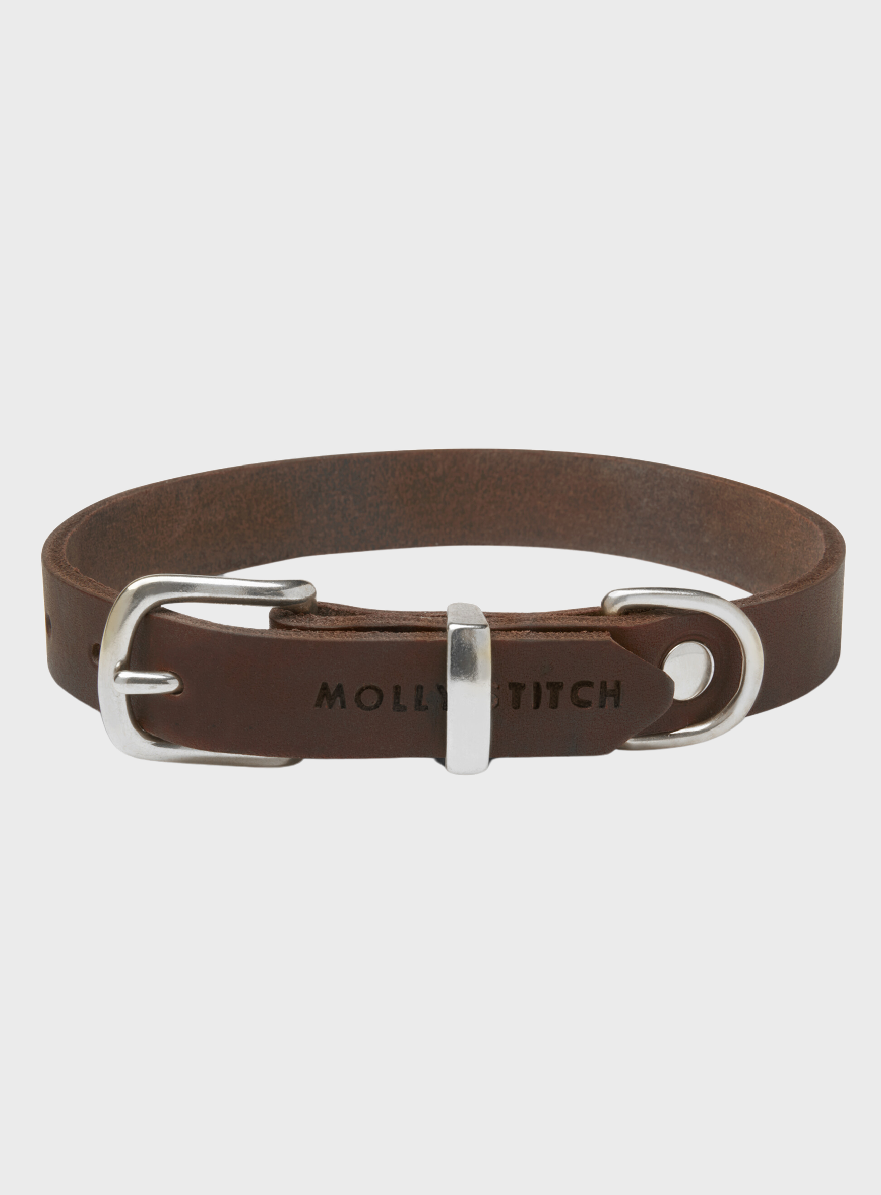 Butter Leather Dog Collar - Classic Brown