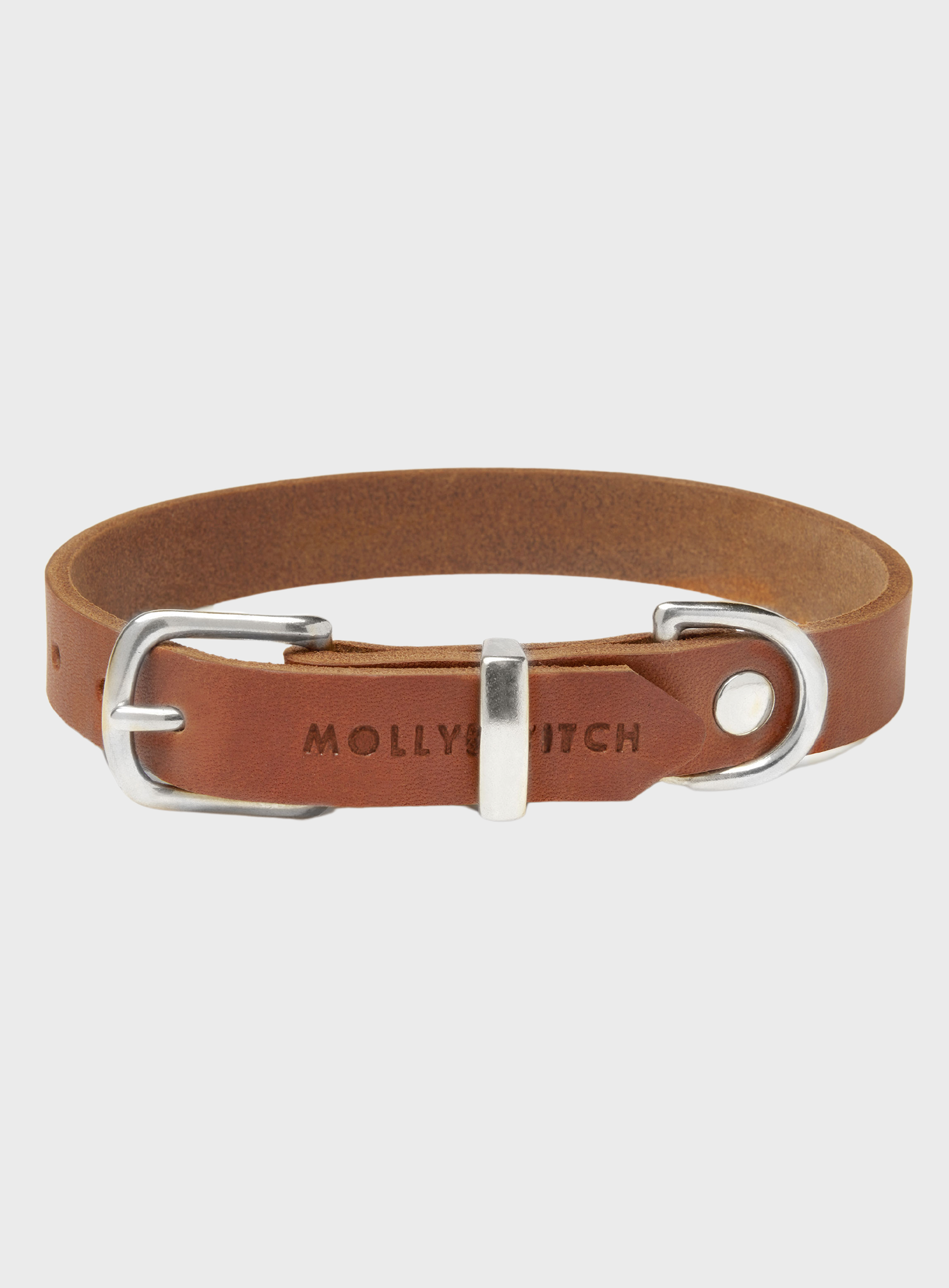 Butter Leather Dog Collar - Sahara Cognac