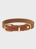 Butter Leather Dog Collar - Sahara Cognac