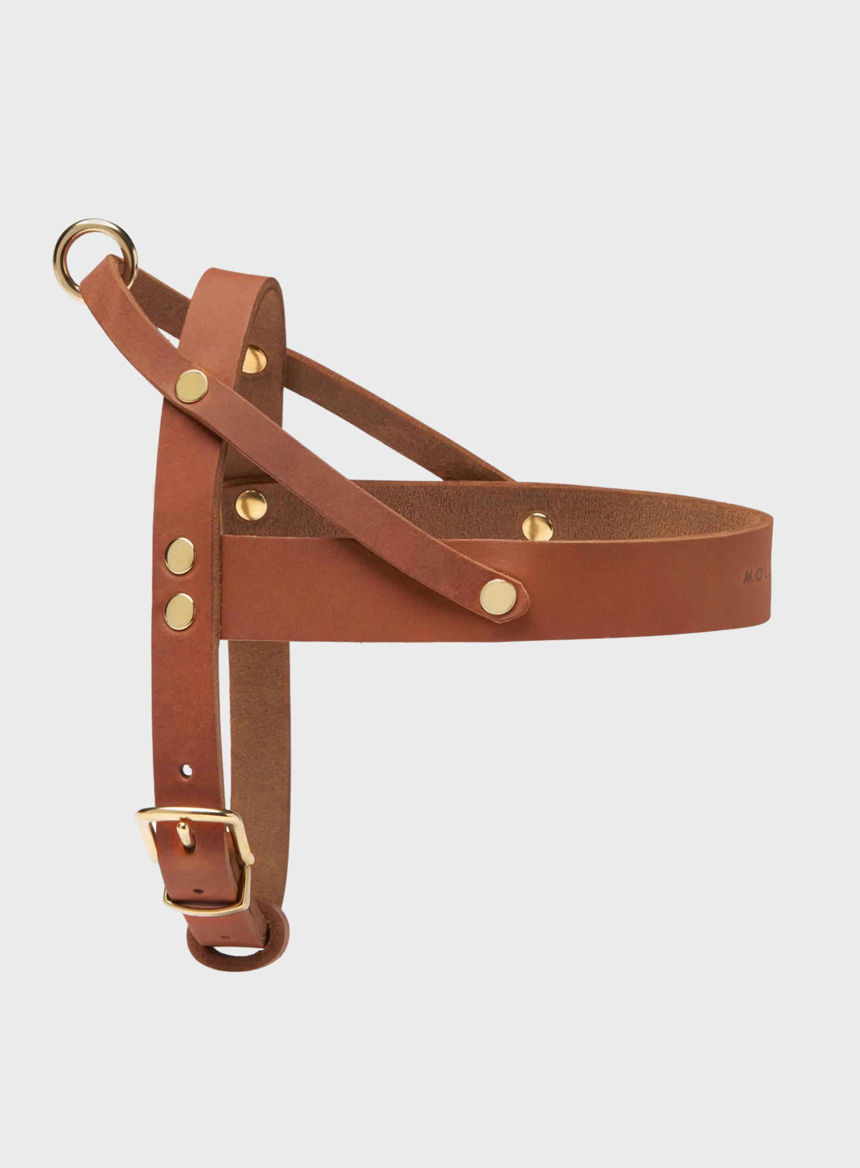 Butter Leather Dog Harness - Sahara Cognac