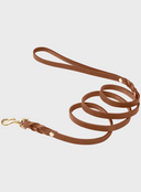 Butter Leather City Dog Leash - Sahara Cognac