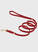 Butter Leather City Dog Leash - Chili Red