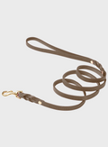 Butter Leather City Dog Leash - Taupe