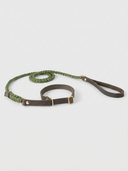 Touch of Leather Retriever Dog Leash - Military