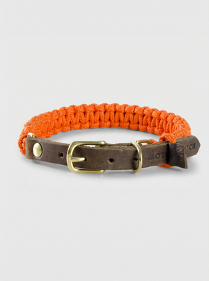 Touch of Leather Dog Collar - Pumpkin