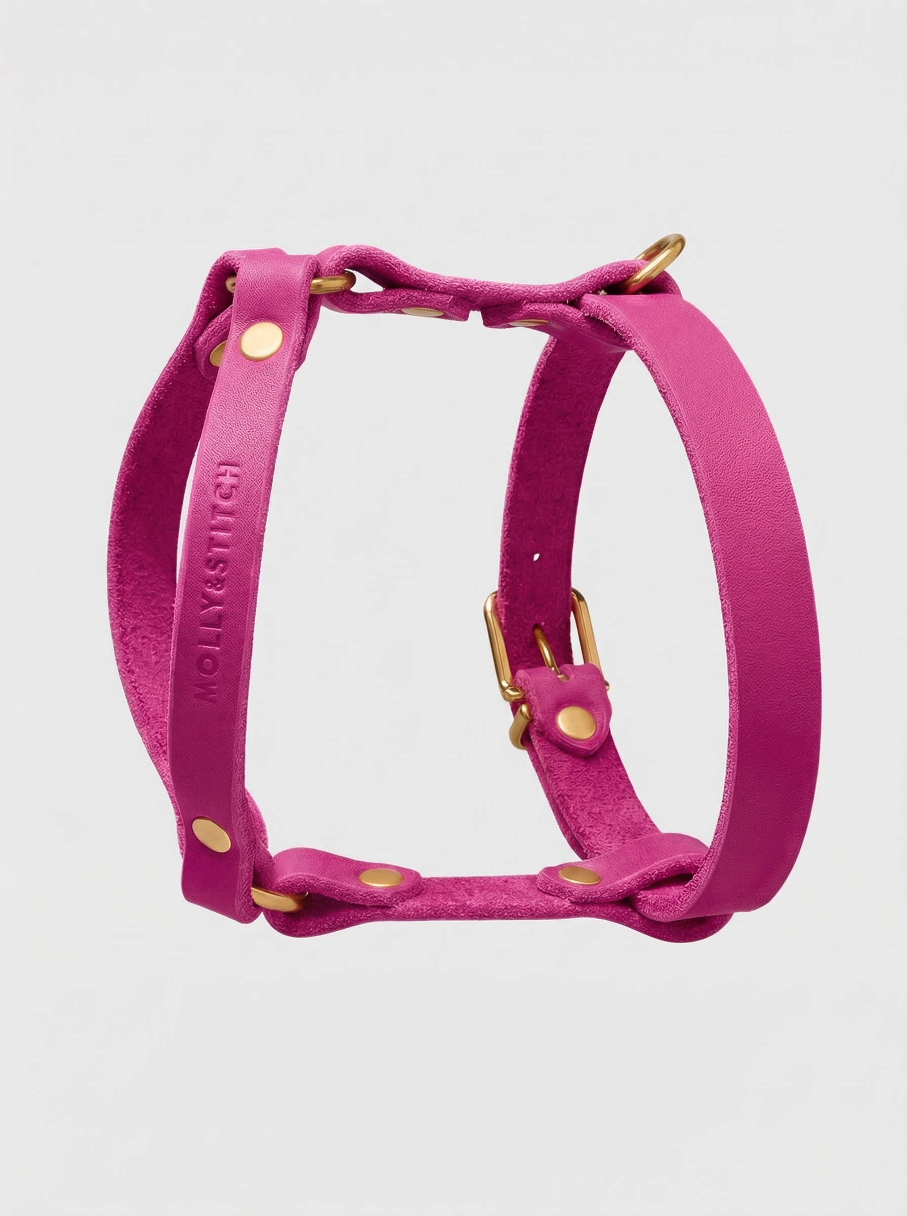 Butter Leather Y Harness - Flamingo