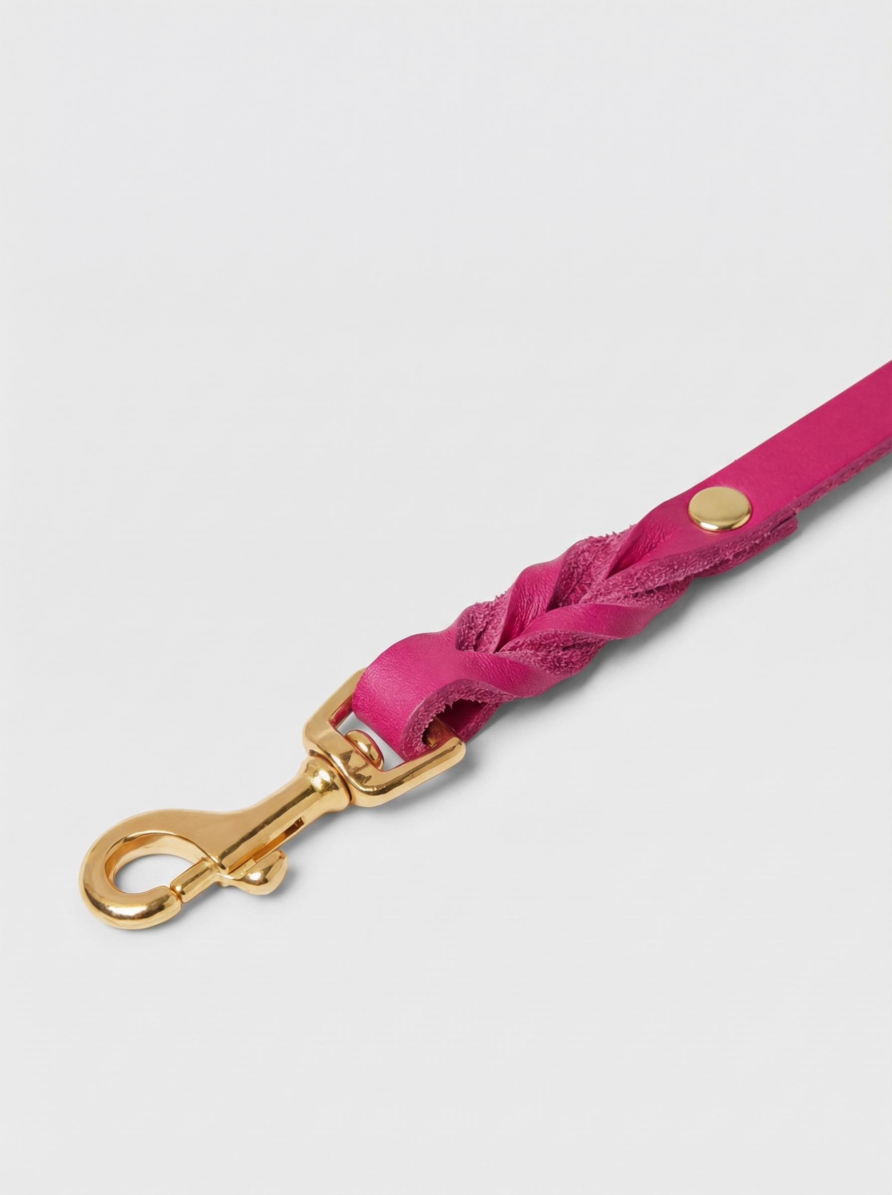 Butter Leather 3x Adjustable Dog Leash - Flamingo